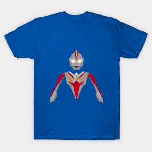 Ultraman Cosmos (Future Mode) Low Poly Style T-Shirt